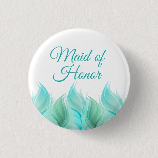 Badge Rond 2,50 Cm Aquarelle plumes d'honneur (Devant)