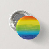 Badge Rond 2,50 Cm Aquarelle Rainbow Pride brillant Vibrant (Devant & derrière)