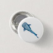 Badge Rond 2,50 Cm Aquarelle requin (Devant & derrière)