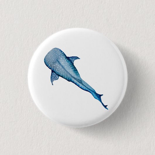 Badge Rond 2,50 Cm Aquarelle requin (Devant)