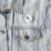 Badge Rond 2,50 Cm Aquarelle requin (En situation)