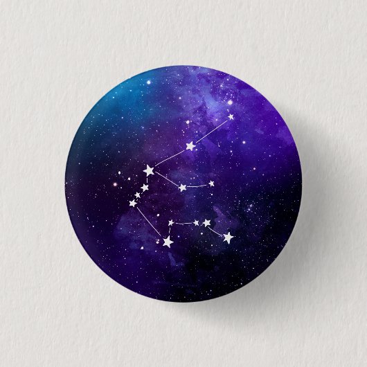 Badge Rond 2,50 Cm Aquarius Constellation Zodiac (Devant)