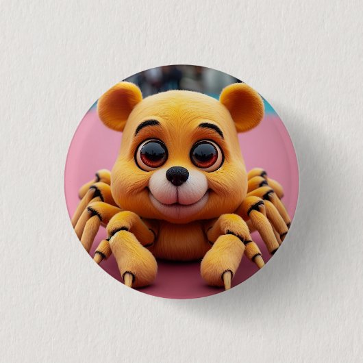 Badge Rond 2,50 Cm Arachnophobie Winnie l'Ourthe 1 (Devant)