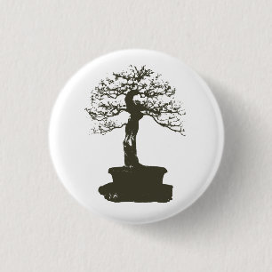Badge Rond 2,50 Cm arbre de bonsaïs