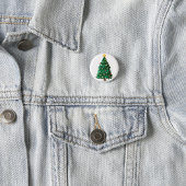 Badge Rond 2,50 Cm Arbre de Noël