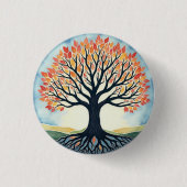 BADGE ROND 2,50 CM ARBRE DE VIE (Devant)
