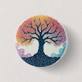 BADGE ROND 2,50 CM ARBRE DE VIE (Devant)