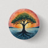 BADGE ROND 2,50 CM ARBRE DE VIE (Devant)