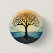 BADGE ROND 2,50 CM ARBRE DE VIE (Devant)