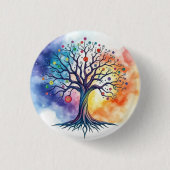 BADGE ROND 2,50 CM ARBRE DE VIE (Devant)