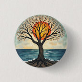 BADGE ROND 2,50 CM ARBRE DE VIE (Devant)