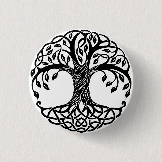Badge Rond 2,50 Cm Arbre de vie celtique (Devant)