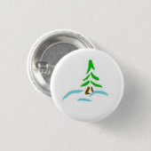 Badge Rond 2,50 Cm Arbre d'hiver (Devant & derrière)