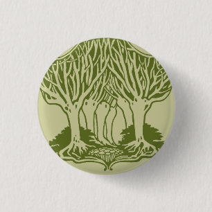 Badge Rond 2,50 Cm Arbres