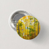 Badge Rond 2,50 Cm Arbres D'Aspen À L'Automne| Sierra Nevada Mountain (Devant & derrière)
