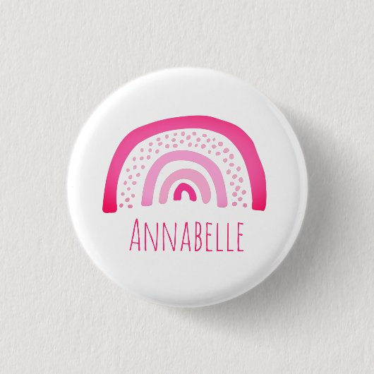 Badge Rond 2,50 Cm Arc-arc rose (Devant)