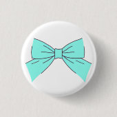 Badge Rond 2,50 Cm Arc bleu aqua (Devant)