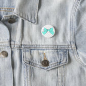 Badge Rond 2,50 Cm Arc bleu aqua (En situation)
