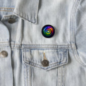 Badge Rond 2,50 Cm Arc-en-ciel (En situation)