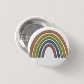 Badge Rond 2,50 Cm Arc-en-ciel avec Faux Rustic Paper Texture (Devant & derrière)