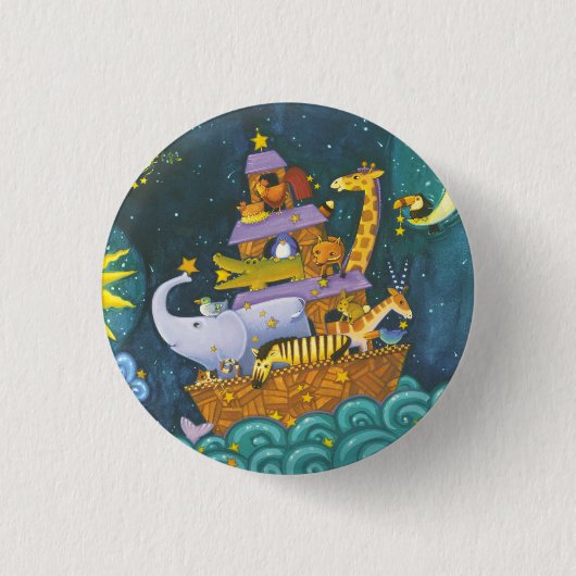 Badge Rond 2,50 Cm Arche la nuit (Devant)