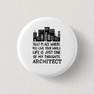Badge Rond 2,50 Cm Architect Definition