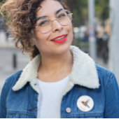 Badge Rond 2,50 Cm Arcs-en-ciel : L'art des colibris, personnalisé