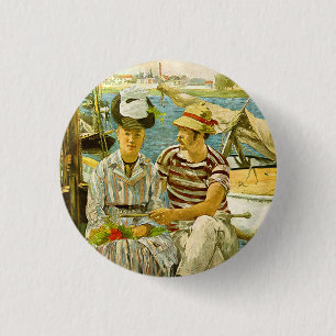 Badge Rond 2,50 Cm Argenteuil Edouard Manet