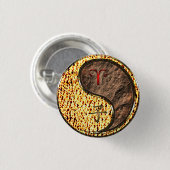 Badge Rond 2,50 Cm Aries & Earth Rat (Devant & derrière)