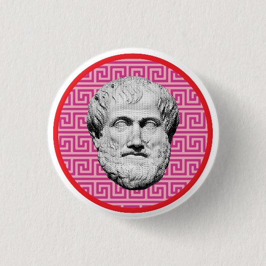 Badge Rond 2,50 Cm Aristote philosophe grec (Devant)
