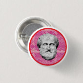 Badge Rond 2,50 Cm Aristotle Greek Philosopher (Devant & derrière)