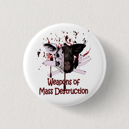 Badge Rond 2,50 Cm Armes de bouton de destruction massive (Devant)