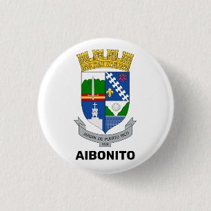 Badge Rond 2,50 Cm Armoiries - Aibonito, Porto Rico