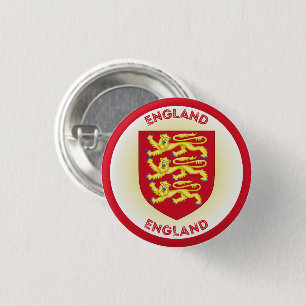Badge Rond 2,50 Cm Armoiries d'Angleterre Forme circulaire