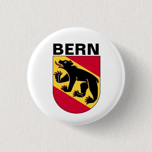 Badge Rond 2,50 Cm Armoiries de Berne, SUISSE (Devant)