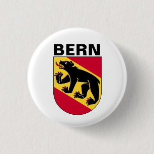 Badge Rond 2,50 Cm Armoiries de Berne, SUISSE