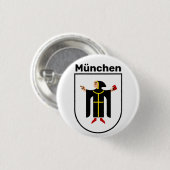 Badge Rond 2,50 Cm Armoiries de Munich (Devant & derrière)
