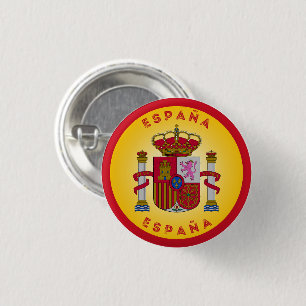 Badge Rond 2,50 Cm Armoiries d'Espagne de forme circulaire