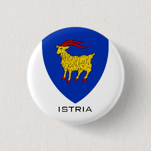 Badge Rond 2,50 Cm Armoiries d'Istrie Patrimoine Adriatique