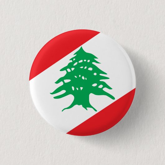 Badge Rond 2,50 Cm Armoiries du Liban (Devant)