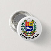 Badge Rond 2,50 Cm Armoiries du Venezuela (Devant & derrière)