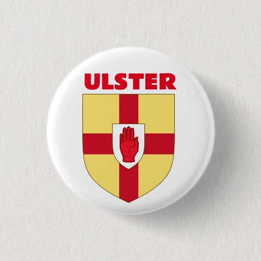 Badge Rond 2,50 Cm Armoiries d'Ulster (Devant)
