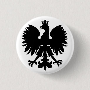 Badge Rond 2,50 Cm Armoiries polonaises Aigle