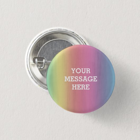 Badge Rond 2,50 Cm Arrière - plan aquarelle - Customisez votre propre (Devant & derrière)