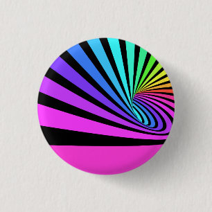 Badge Rond 2,50 Cm Arrière - plan aux rayures colorées