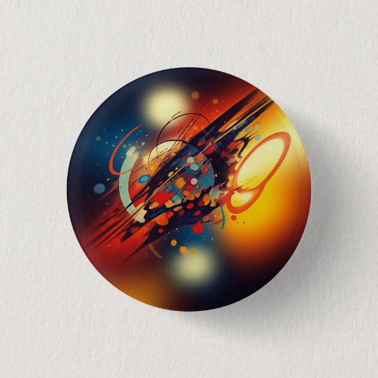 Badge Rond 2,50 Cm Art Abstrait (Devant)