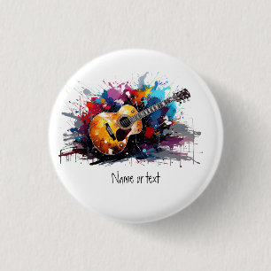 Badge Rond 2,50 Cm Art abstrait artistique personnalisé pour amateur