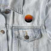 Badge Rond 2,50 Cm Art Abstrait - Feu - Flammes de Fond (En situation)