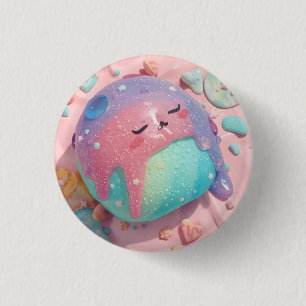 Badge Rond 2,50 Cm Art de personnage de bonbon Kawaii Pastel Drip