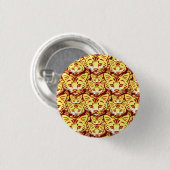 Badge Rond 2,50 Cm Art félin moderne (Devant & derrière)